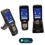 Datalogic Skorpio X5 mobile computer with touchscreen display, keypad, and ergonomic design, suitable for industrial and warehouse applications.
