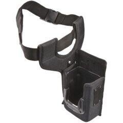 Honeywell holster scan case 815-074-001, black adjustable carrying holster with secure strap and built-in slot for Honeywell barcode scanner, designed for hands-free use and easy access during scanning tasks.
