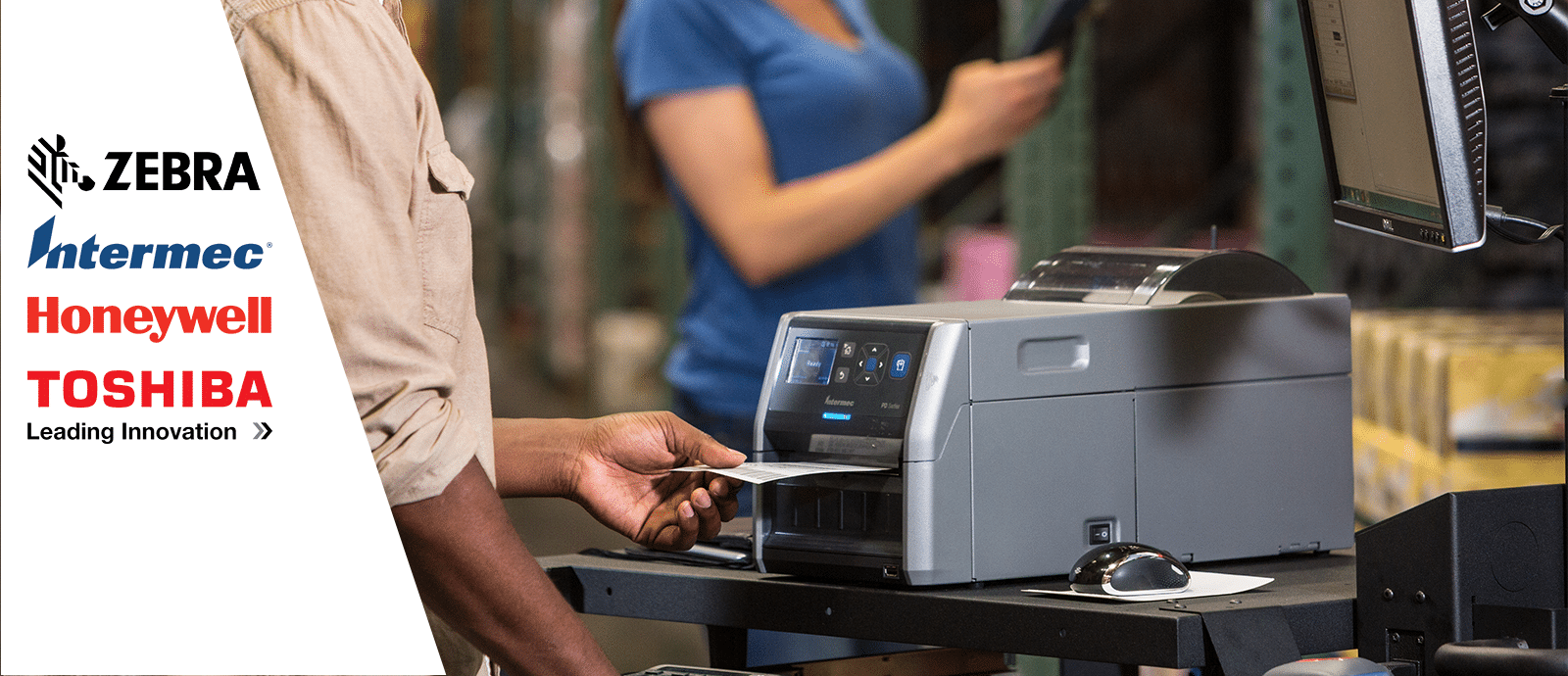 Advertisement for our range of printers from leading brands.