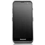 A front view of the Honeywell ScanPal EDA5S Mobile Computer, featuring a large black touchscreen display with the Honeywell logo at the bottom. The device has a rugged design suitable for enterprise environments such as retail, warehousing, and logistics, with physical buttons on the sides for easy operation.
