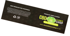 CBD Flowershop label