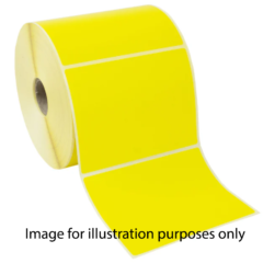 Coloured Permanent Adhesive Label Yellow