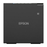 Epson TM-m50II Legacy POS receipt printer in black with compact cube design and front-facing NFC logo.