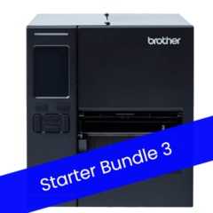 Brother TJ-4021TN - Starter Bundle 3: Printer / Rewind Unit Barcode Scanner & Labels